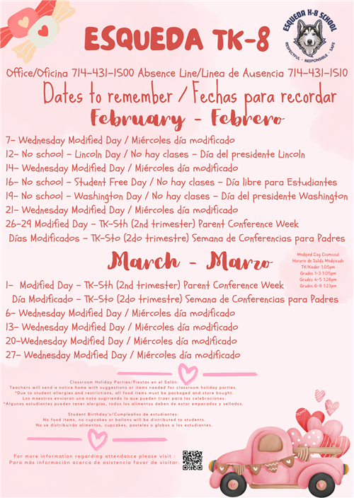 Dates To Remember